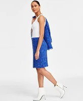 I.n.c. International Concepts Women's Tweed Skirt, Exclusively at Macy's