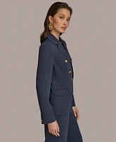 Donna Karan New York Women's Pinstripe Double-Breasted Blazer