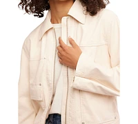 Free People Women's Blair Faux-Suede Wide-Sleeve Jacket