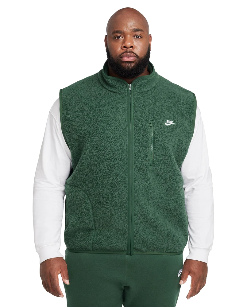 Nike Sportswear Club Men's Fleece Winterized Zip-Front Vest