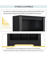 Slickblue 30-Shoe Cubby Console Stylish Shoe Storage with Modern Design for Entryway and Closet Organization