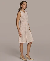 Donna Karan New York Women's Tweed A-Line Dress