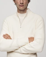 Mango Men's Perkins-Collar Knit Sweater