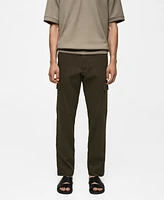 Mango Men's Straight-Fit Cargo Pants