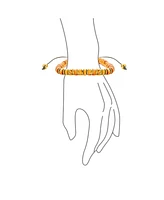 Bling Jewelry Natural Stone Retro Chakra Bolo Bracelet Adjustable