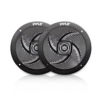 Pyle 6.5" Waterproof Marine Speakers - 240W Low-Profile, 2-Way (PLMRS6B)