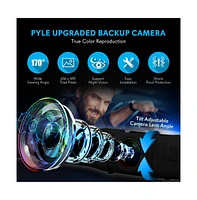 Pyle License Plate Car Rearview Backup Camera - Waterproof, 170° Viewing Angle, Built-In Distance Lines, Ip-68 (PLCM18BC)