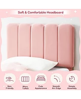 gaomon Twin Bed Frame for Boys & Girls, Upholstered Platform Bed Frame