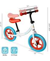 Slickblue No-Pedal Balance Bike for Kids - Adjustable Handlebar and Seat for Ages 3-5 Years