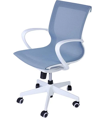 Slickblue Adjustable Mesh Office Computer Chair Ergonomic Mid-Back Swivel Task Chair with Armrests for Meetings