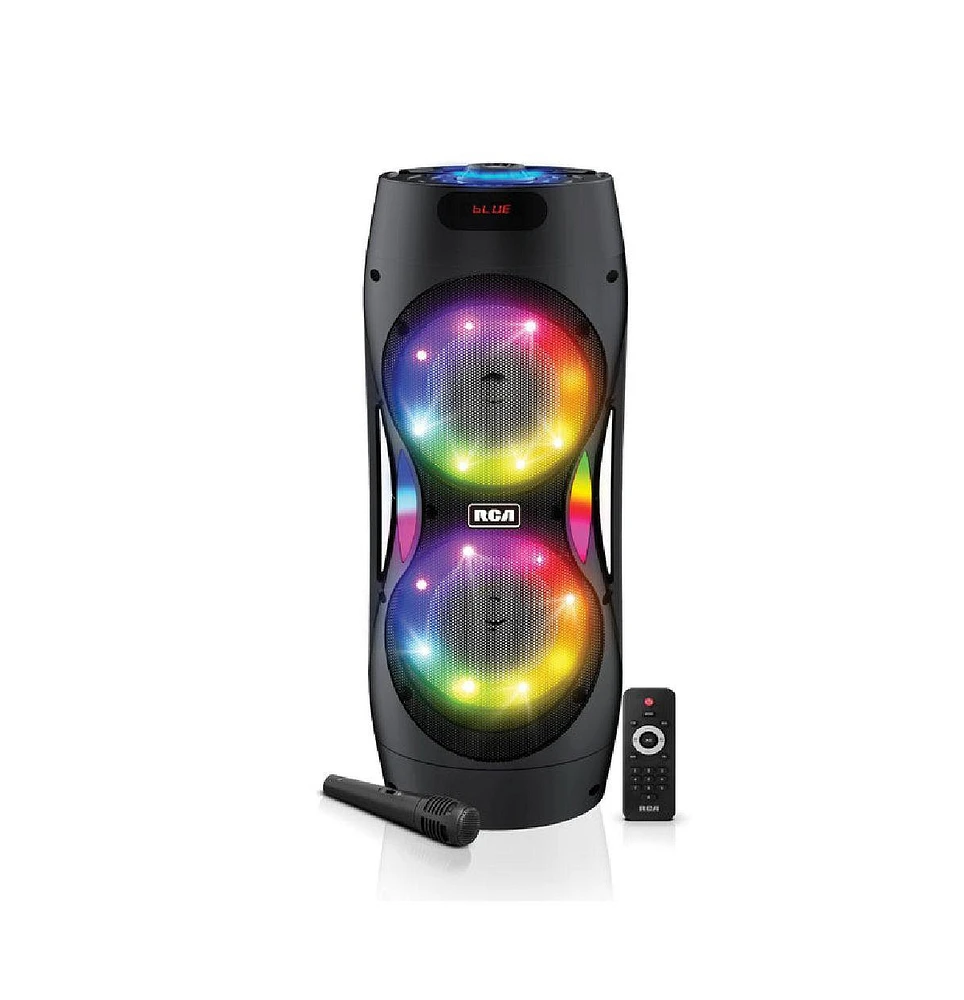 Rca Disco 206 Rgb Wireless Party Speaker, Led Light, Dual 6.5" Woofer