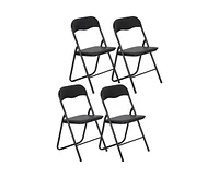 gaomon 4 Pack Folding Chairs with Padded Cushion and Back
