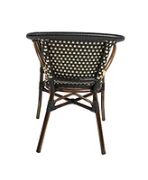 Slickblue Indoor Outdoor Stack Chair – All Weather Resistant Garden Lawn Bistro Cafe Seating