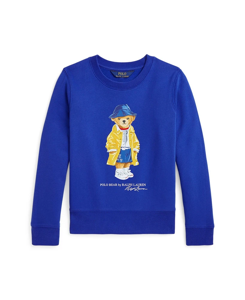 Polo Ralph Lauren Big Girls Bear Fleece Sweatshirt