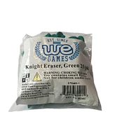 We Games Green Knight Chess Erasers - Bulk Pack of 25