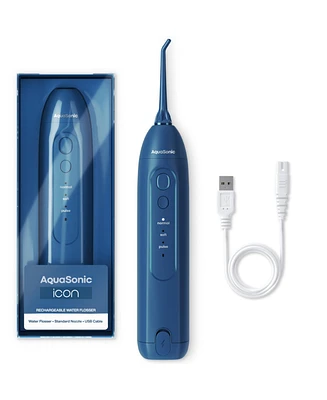 AquaSonic Icon Electric Water Flosser - Rechargeable, Included Jet Tip, Charging Cord