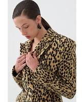 Nocturne Women's Leopard Printed Coat