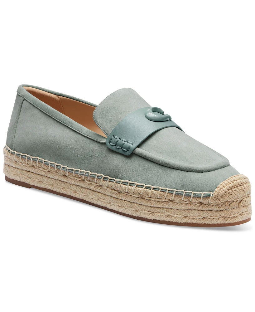 Coach Women's Camilla Logo Espadrille Flat Loafers