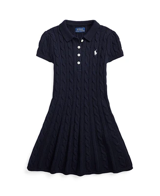 Polo Ralph Lauren Toddler and Little Girls Cable-Knit Cotton Sweater Dress