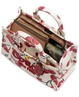 Coach Cargo Cherry Print Canvas Tote Bag 20