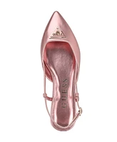 Guess Women's Bemas Pointed Toe Triangle Slingback Flats