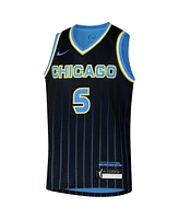 Nike Big Boys and Girls Angel Reese Black Chicago Sky 2024 Wnba Draft Explorer Edition Victory Player Jersey