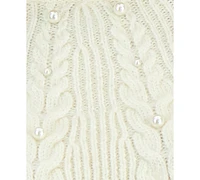 On 34th Women's Crewneck Faux-Pearl Embellished Sweater, Exclusively at Macy's