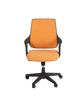 Slickblue Mid Back Swivel Office Chair Ergonomic Desk Chair with Armrests for Home & Computer Workspace