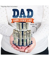 Big Dot of Happiness Happy Father's Day - Diy We Love Dad Party Money Holder Gift - Cash Cake