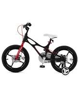 RoyalBaby Space Shuttle 16" Magnesium Alloy Kids Bike w/Training Wheels, Black