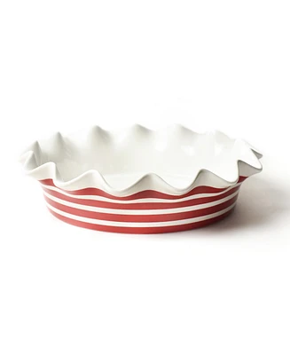 Coton Colors Stripe 9" Ruffle Pie Dish