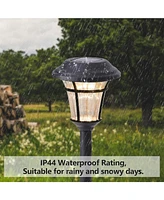 Maggift 12-Pack Waterproof Solar Path Lights for Outdoor Spaces