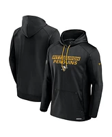 Fanatics Men's Black Pittsburgh Penguins Authentic Pro Rink Fleece Pullover Hoodie