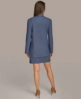 Donna Karan New York Womens Wool Blend One Button Blazer Pencil Skirt