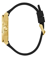 Guess Men's Analog Black Silicone Watch