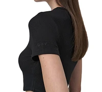 Dkny Sport Women's Ribbed Crop Top