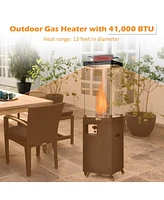 Sugift 41 000 Btu Propane Patio Heater with Metal Hood