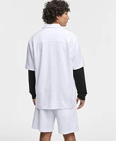 Mode of One Men's Short-Sleeve Snap-Front Shirt, Exclusively at Macy's