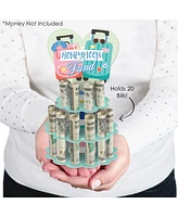 Big Dot of Happiness Honeymoon Fund - Diy Wedding or Engagement Party Money Holder Gift - Cash Cake - Assorted Pre