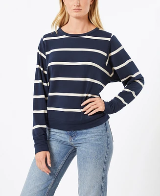 Cable & Gauge Women's Cropped Pullover Sweatshirt