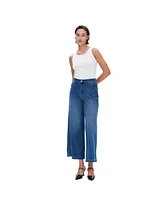 Bayeas Women's High Rise Wide Leg Flare Jeans