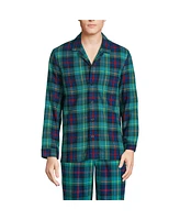 Lands' End Men's Classic Fit Flannel Pajama Shirt