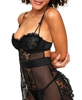 Adore Me Women's Etty Babydoll & G-String Set Lingerie