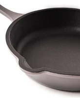 Neo Cast Iron Fry Pan, Grill Pan and Slotted Steak Press, Set of 3