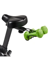 Sunny Health & Fitness Smart Exercise Bike w/ Resistance Band, 300LB Capacity Home Cardio Cycling Machine for Full-Body Workout, Free SunnyFit App via