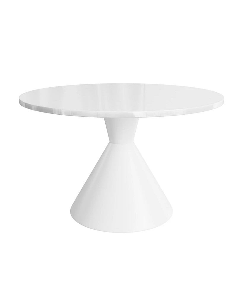 Boyel Living 47 inches Oversized Round Modern Dining Table