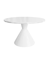 Boyel Living 47 inches Oversized Round Modern Dining Table