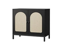 gaomon Rattan Sideboard Buffet Cabinet, Kitchen Storage Cabinet with Adjustable Shelf, Cabinet, Cabinet, Cabinet