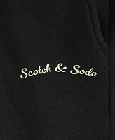 Scotch & Soda Little Boys Quarter Zip Fleece Pullover Sweatshirt and Jogger, 2-Piece Set