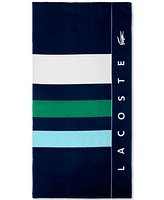 Lacoste Home Sporty Stripe Cotton Beach Towel, 36" x 72"